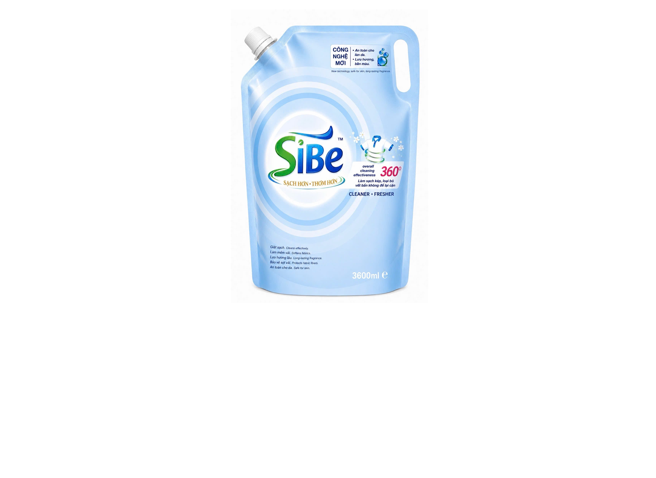 Nước giặt xả SiBE 360