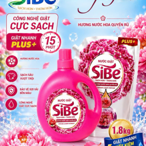 NƯỚC GIẶT XẢ SIBE HỒNG THƠM – NGÁT HƯƠNG YÊU THƯƠNG